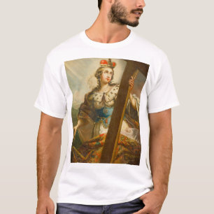 Camiseta Santa Helena com a Vera Cruz Arte Sacra