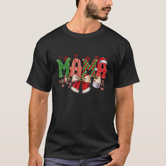 Camiseta Santa Hot Cocoa  (Frente)