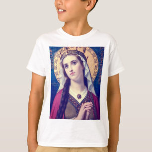 Camiseta Santa Isabel da Hungria Estilo Romântico Premium