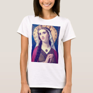 Camiseta Santa Isabel da Hungria Estilo Romântico Premium