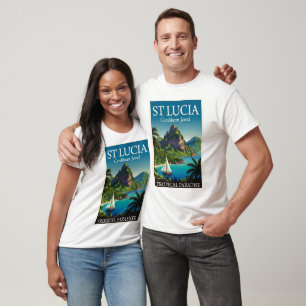 Camiseta Santa Lúcia Jóia do Caribe