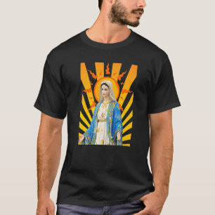 Camiseta Santa Mãe Maria Mãe de Jesus Vintage Católica