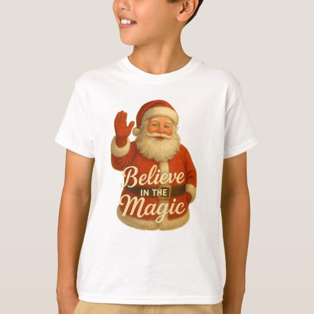 Camiseta SANTA MAGIC-BELIEVE IN MAGIC T-Shirt (Frente)