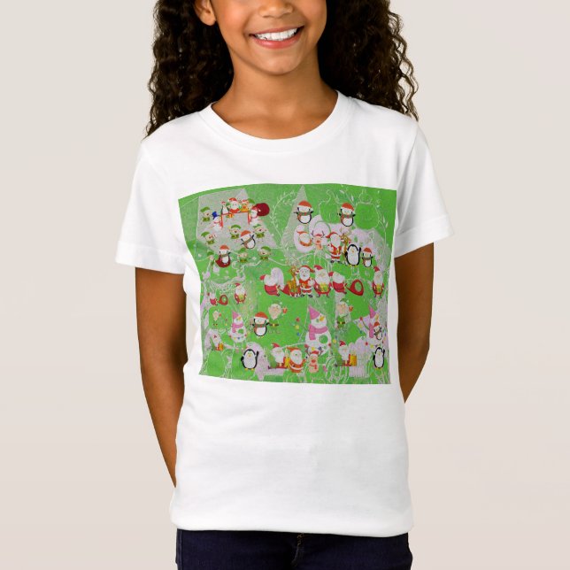 Camiseta Santa Magical Green New Year (Frente)