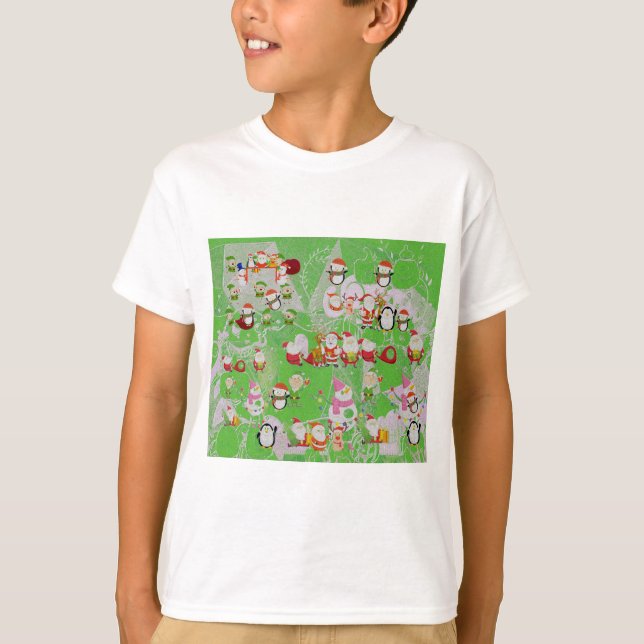 Camiseta Santa Magical Green New Year (Frente)