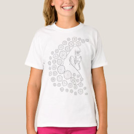 Camiseta Santa Maria com rosas - preto e branco -