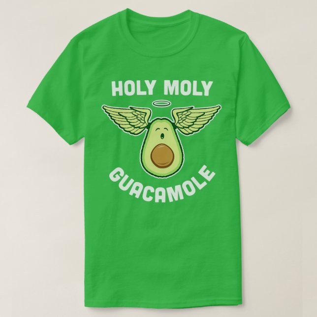 Camiseta Santa Moly Guacamole Funny Veg Avocado (Frente do Design)