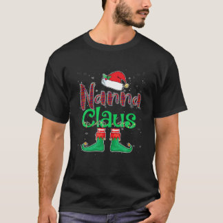 Camiseta Santa Nanna Claus Christmas Matching Family