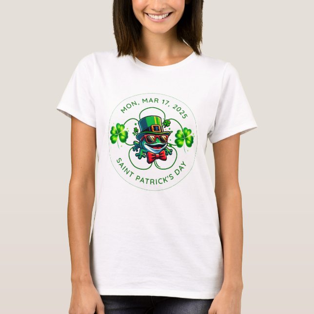 Camiseta Santa Patrick's Day Camisetas: Celebre em Verde co (Frente)