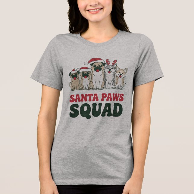 Camiseta Santa Paws Squad (Frente)