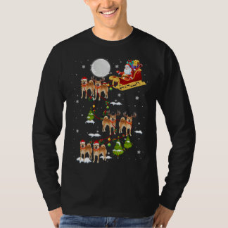 Camiseta Santa Riding Shiba Inu Sleigh Christmas Shiba Inu 