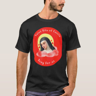 Camiseta Santa Rita de Cássia Oração Católica Santa Padroei