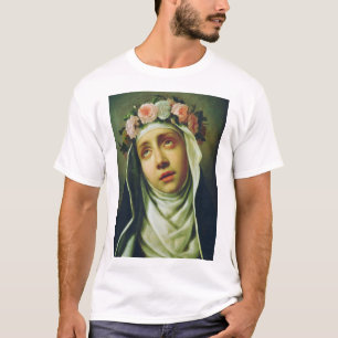 Camiseta Santa Rosa de Lima Anjo do Peru Arte Fina