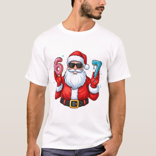 Camiseta Santa’s 6 & 7 Donut Party (Frente)
