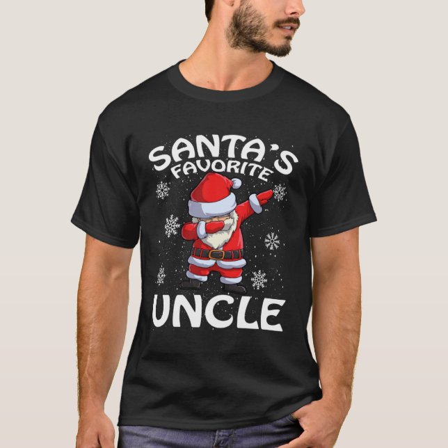 Camiseta Santa s Favorite Uncle Christmas (Frente)