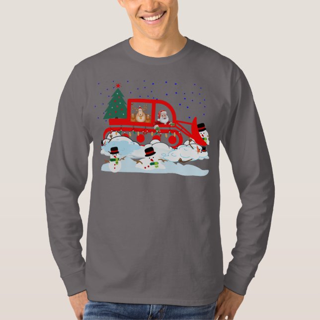Camiseta Santa’s Snowman Plow Patrol (Frente)