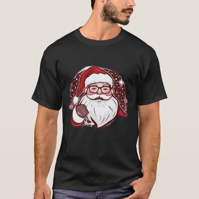 Camiseta Santa saw my search history we are doomed (Frente)