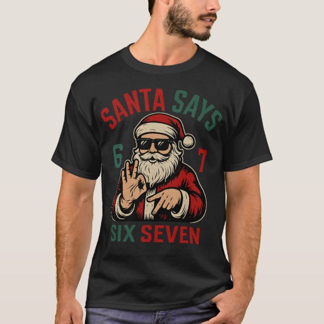 Camiseta Santa Says Six Seven (Frente)