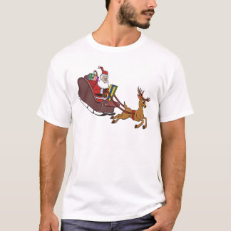 Camiseta Santa Sleigh Dash and Reindeer Run