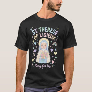 Camiseta Santa Teresa de Lisieux Pequena Flor Santa Católic