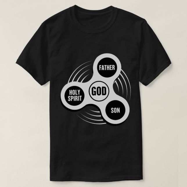Camiseta Santa Trindade Christian Fidget Spinner (Frente do Design)