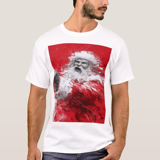 Camiseta Santa Unbound – Crimson Shout of Winter (Frente)