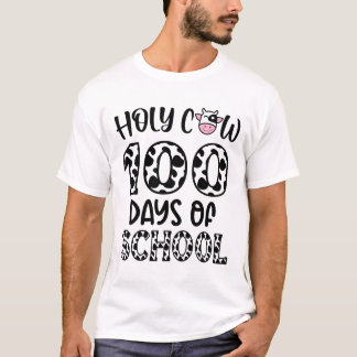 Camiseta Santa Vaca 100 Dias De Professores Estudantes Cria