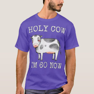 Camiseta Santa Vaca Eu 60 Agora Engraçado 60º Aniversário S