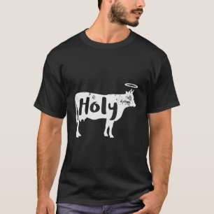 Camiseta Santa Vaca Funny Dairy Farmer Orgulho Centro-Oeste