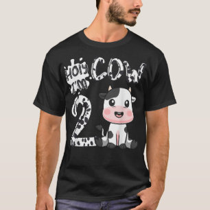 Camiseta Santa Vaca Im 2 Anos De segundo De Aniversário B