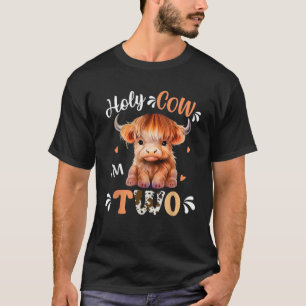 Camiseta Santa Vaca Im Duas Terras Altas Escocesas Impressã