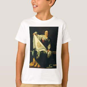 Camiseta Santa Verônica Arte O Milagre do Santo Rosto