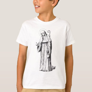 Camiseta Santa Walpurga missionária anglo-saxã medieval