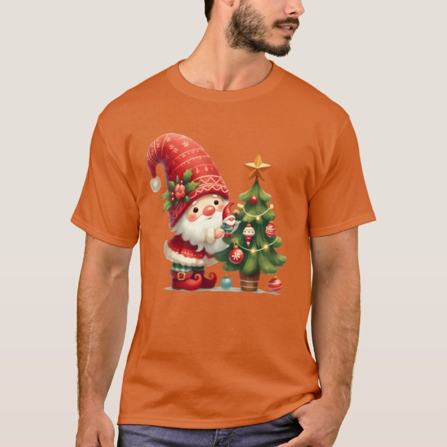 Camiseta Santan Natal Feliz Natal Retro b (Frente)
