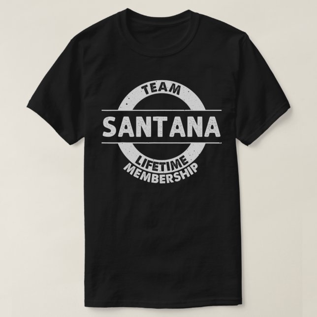 Camiseta SANTANA Gift Funny Surname Family Tree Birthday Re (Frente do Design)