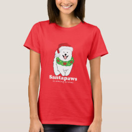 Camiseta santapaws vem para a cidade