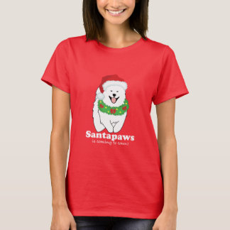 Camiseta santapaws vem para a cidade