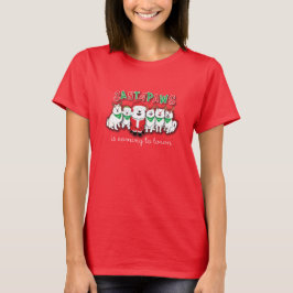 Camiseta Santapaws vem para a cidade RED