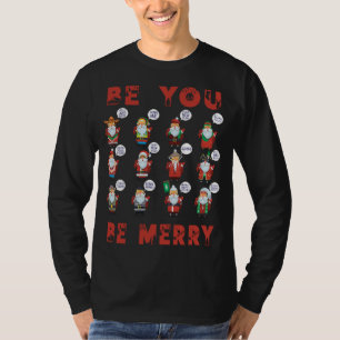 Camiseta Santas da Feliz ano novo Mundial de Natal em La