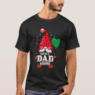 Camiseta Santa's Dad Gnome Christmas Matching Family Papa