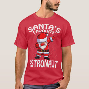 Camiseta Santas Favorita Astronauta Natal