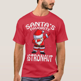 Camiseta Santas Favorita Astronauta Natal