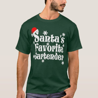 Camiseta Santas Favoritas Barman Natal 2