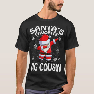 Camiseta Santas Favoritas Big Cousin Natal