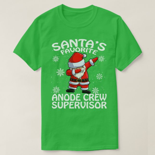 Camiseta Santas Favoritas da Tripulação Anode Natal (Frente do Design)