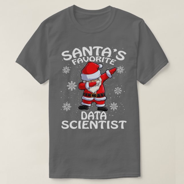 Camiseta Santas Favoritas Data Scientist Natal 1 (Frente do Design)