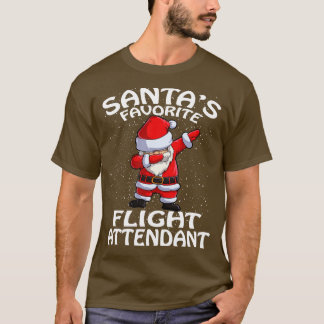Camiseta Santas Favoritas de Atendimento de Voo Natal 1