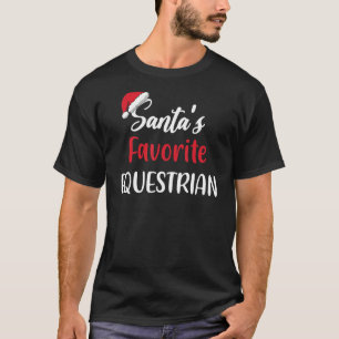 Camiseta Santas Favoritas de Natal Equestre Equestre