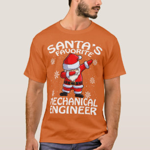 Camiseta Santas Favoritas do Engenheiro Mecânico Natal 1