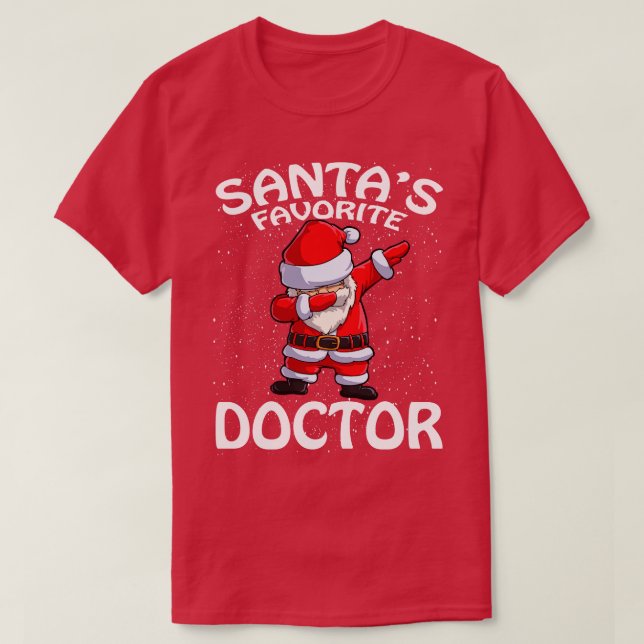 Camiseta Santas Favoritas Doutor Natal 1 (Frente do Design)